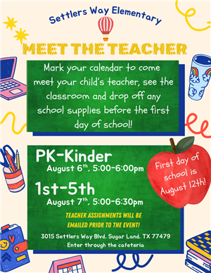 Settlers Way Elementary - Meet the Teacher